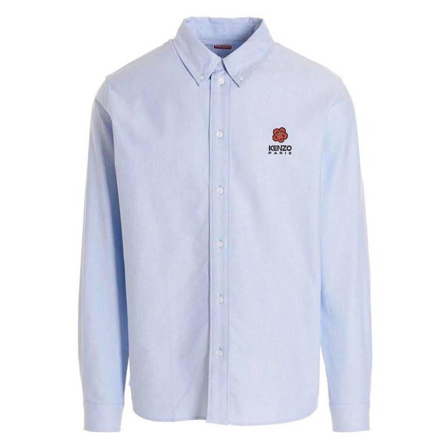 Boke Flower Embroidered Long-Sleeve Shirt