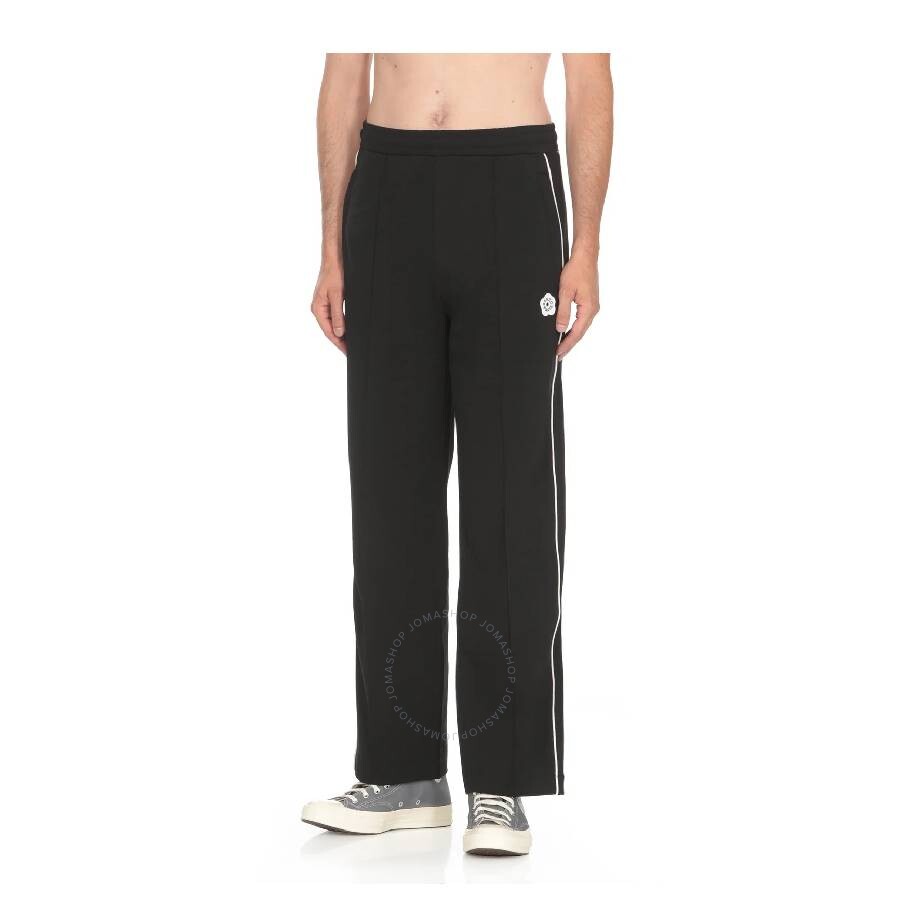 Kenzo Boke Flower Motif Track Pants In Black