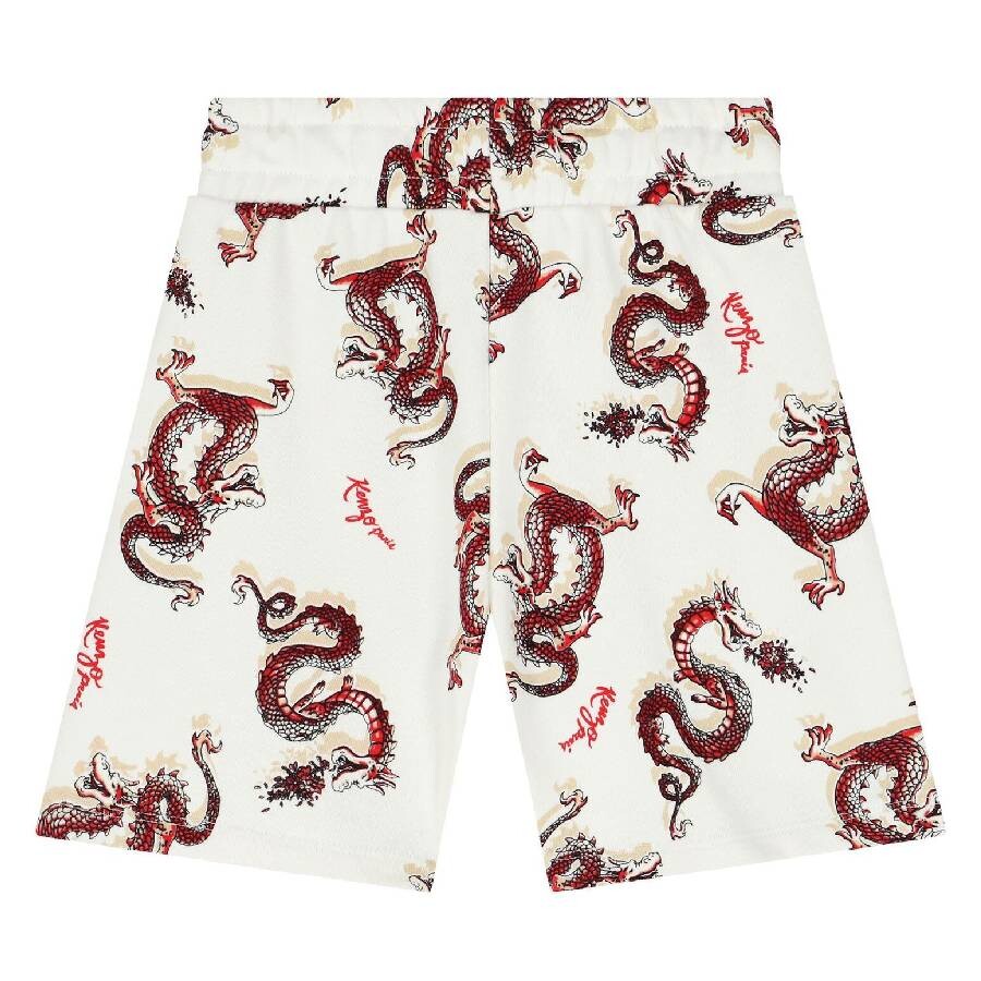 Kenzo Boys All-over Dragon Print Shorts