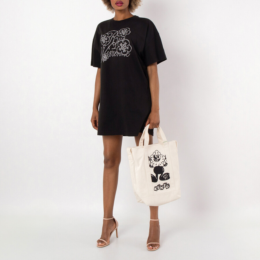Constellation Embroidered T-Shirt Dress