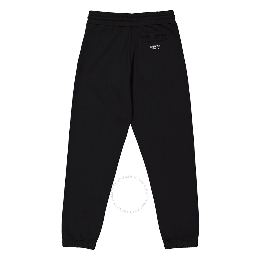Kenzo Drawsting Waistband Sweatpants In Black