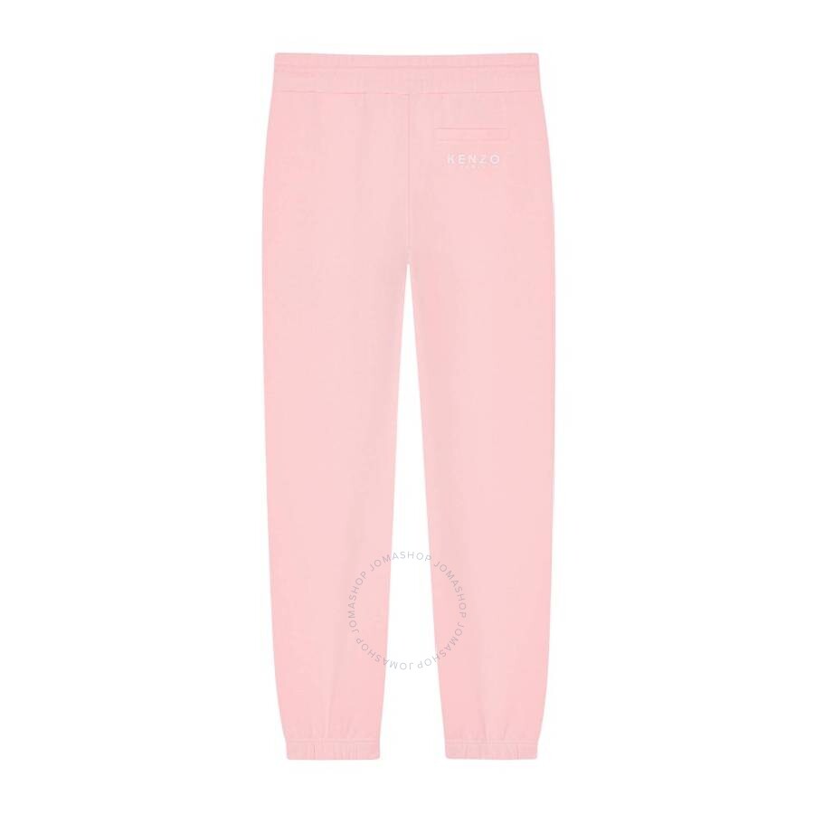 Kenzo Drawstring Embroidered Jogging Pants In Pink