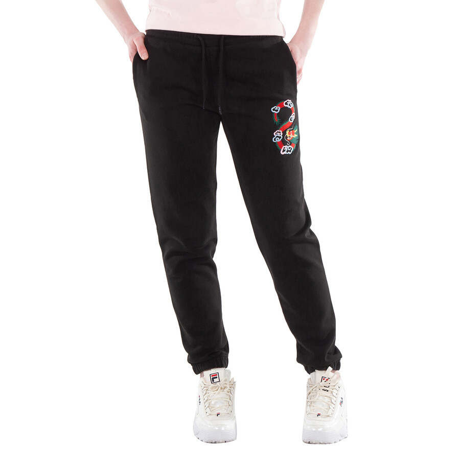 Drawstring Embroidered Jogging Pants