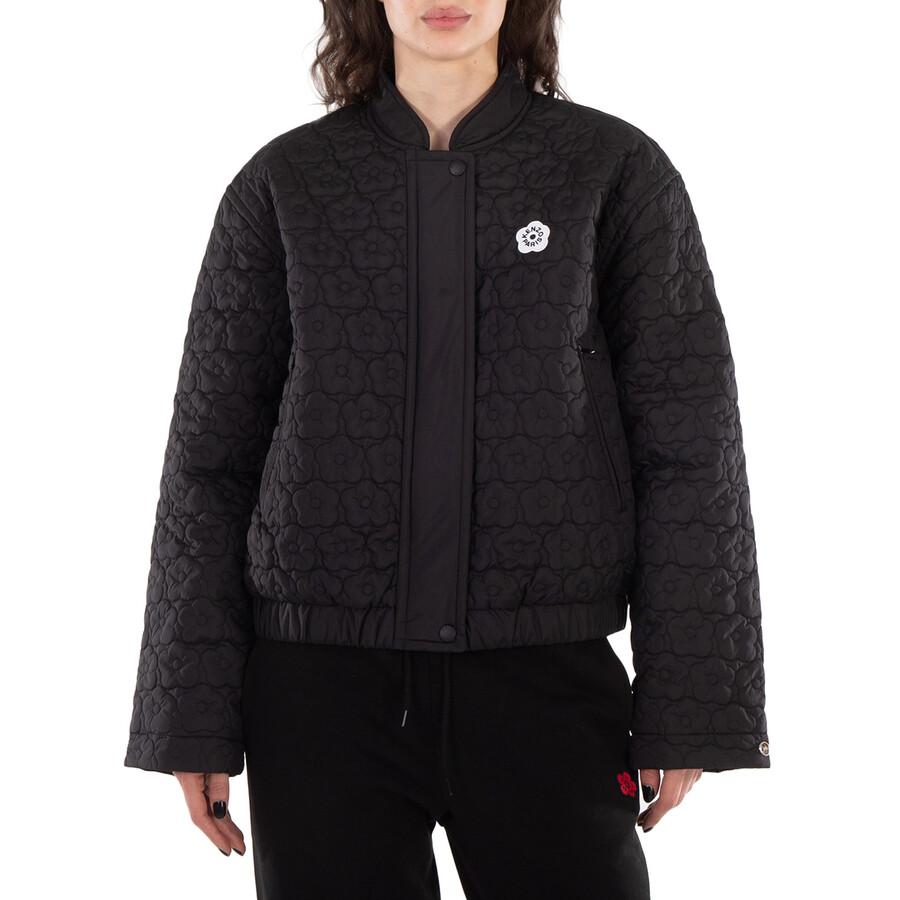 Drawstring Quilted Long Sleeve Jacket