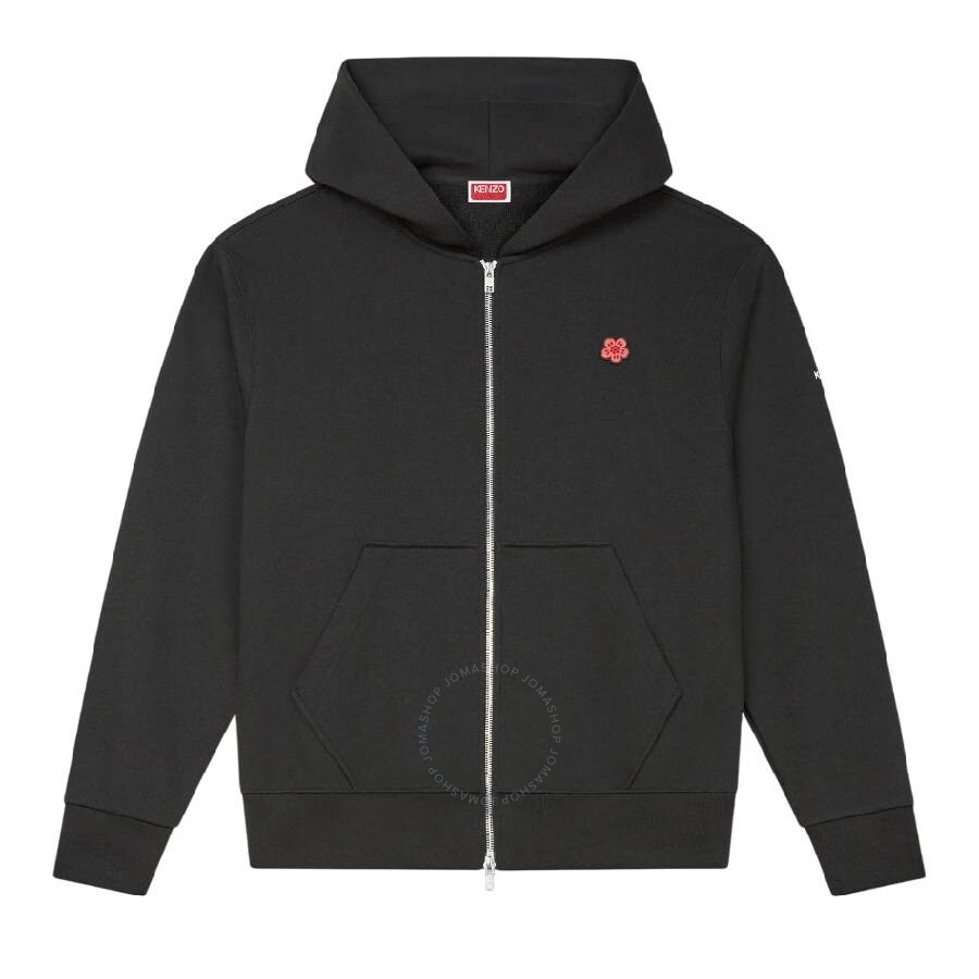 Kenzo Embroidered Flower Zip-up Sweater