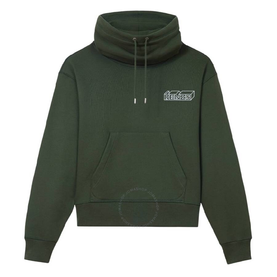 Kenzo Embroidered Logo Long Sleeve Sweater In Beige