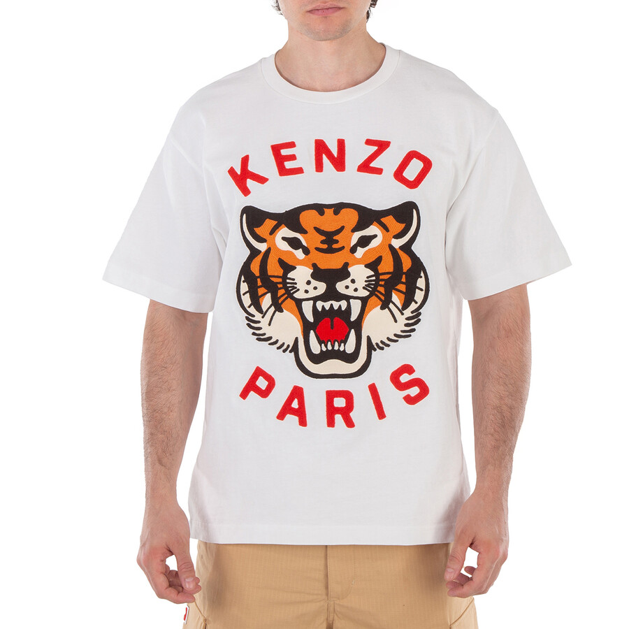 Embroidered Tiger Cotton T-Shirt