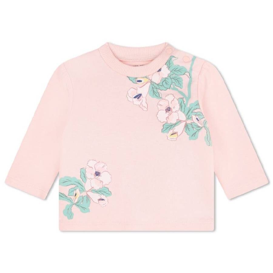 Girls Floral-Print Long Sleeve Set