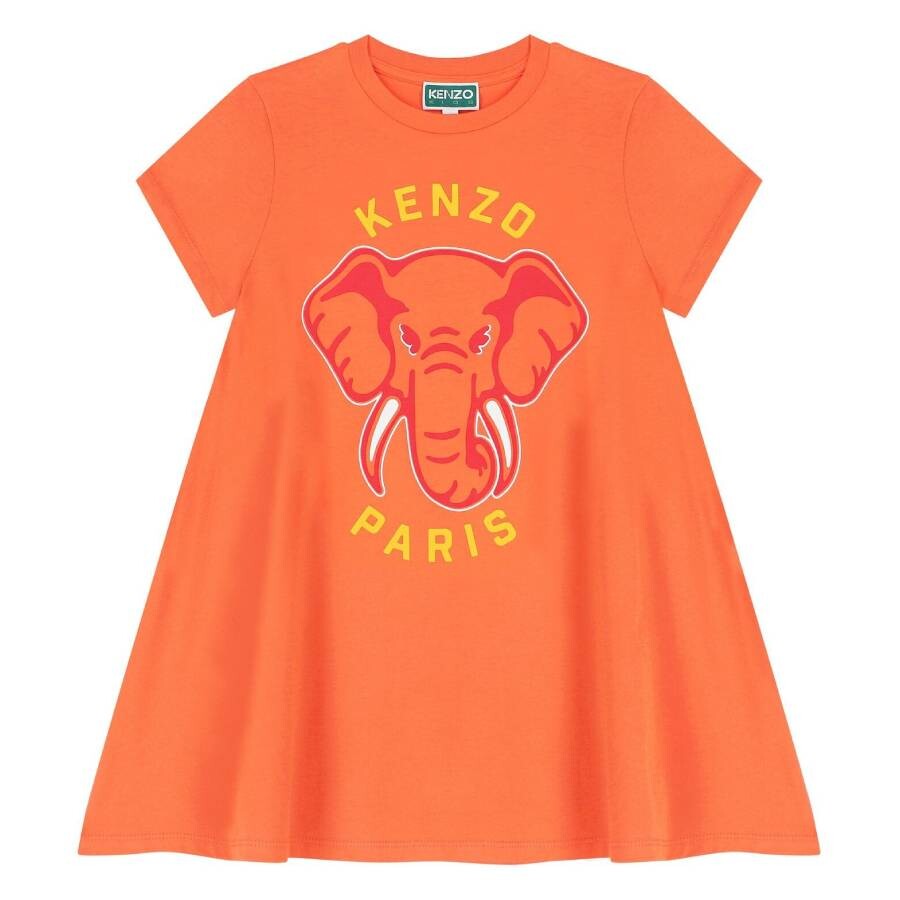 kenzo-girls-logoprint-flared-