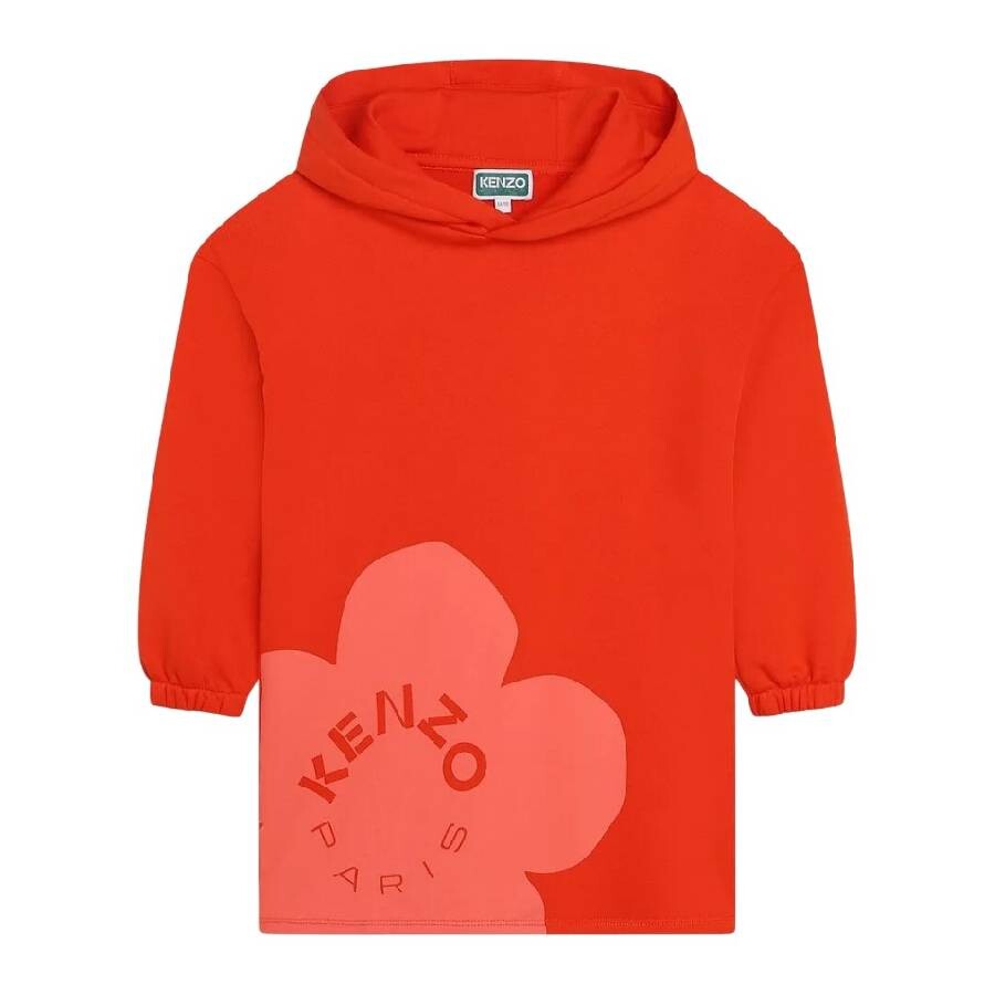 Girls Logo-Print Hooded Dress