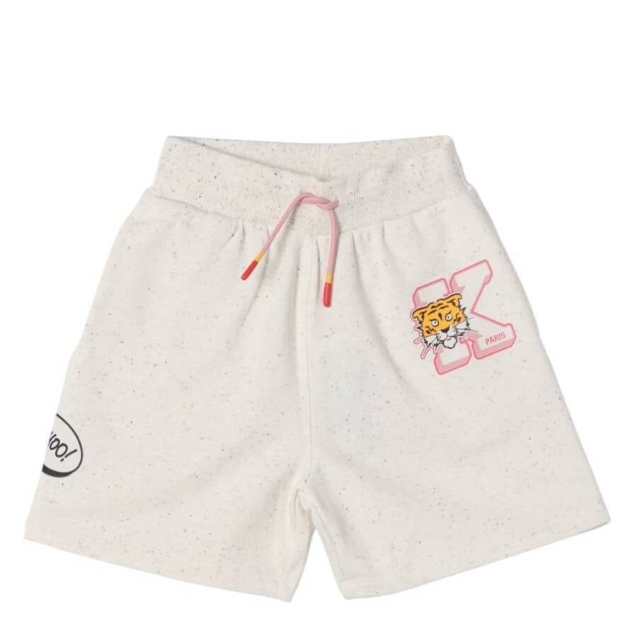 Girls Tiger Logo Drawstring Shorts