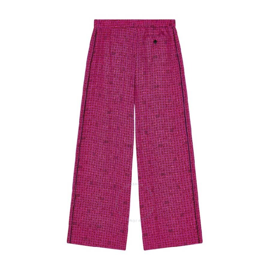 Kenzo Graphic-print Elasticated Waist Pant In Pink