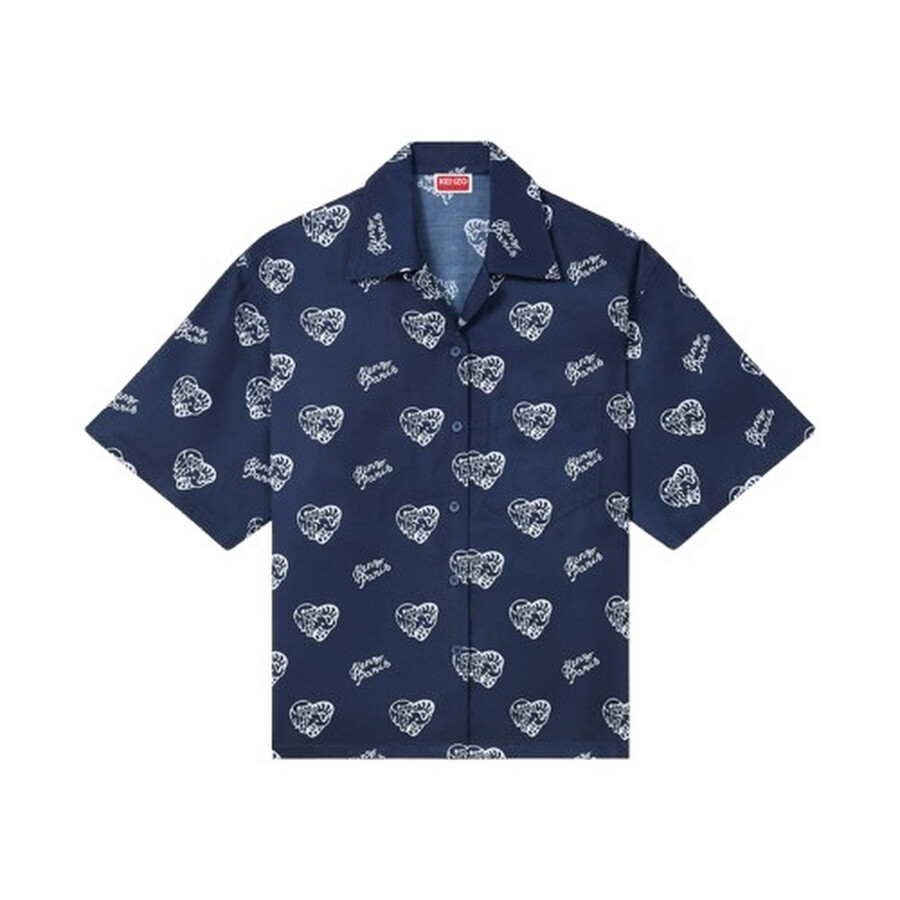 Jungle Heart Hawaiian Shirt, Size Large