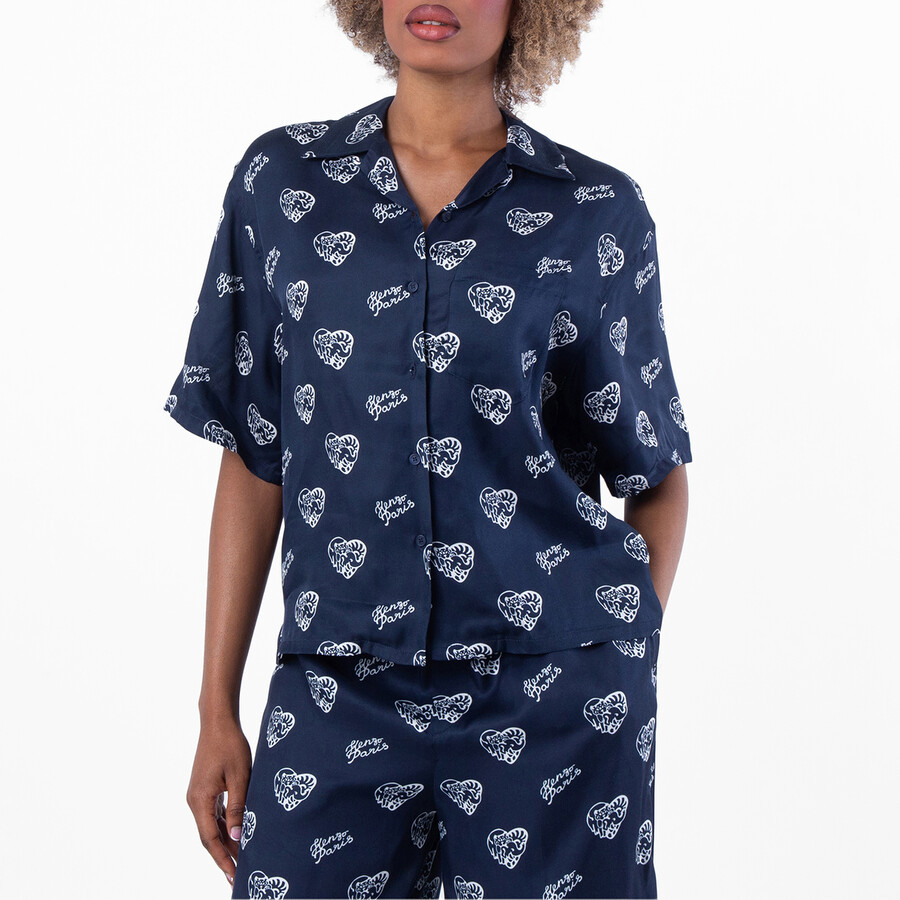 Jungle Heart Hawaiian Shirt, Size Large