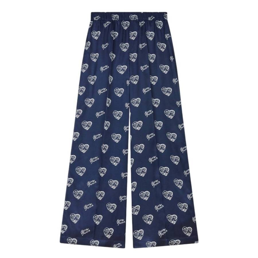 Jungle Heart Printed Pajama Pants