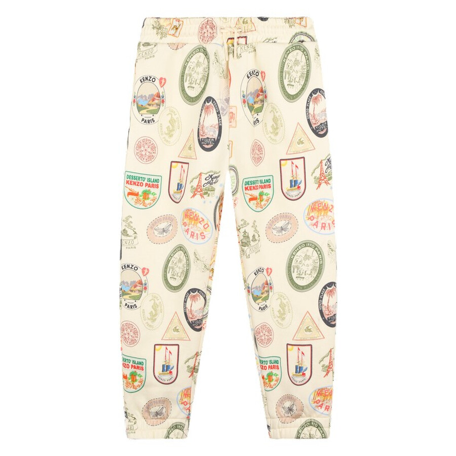 Kids All-Over Print Cotton Joggers