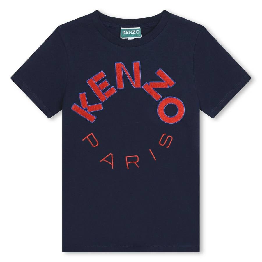 Kids Circle Logo Embroidered T-Shirt
