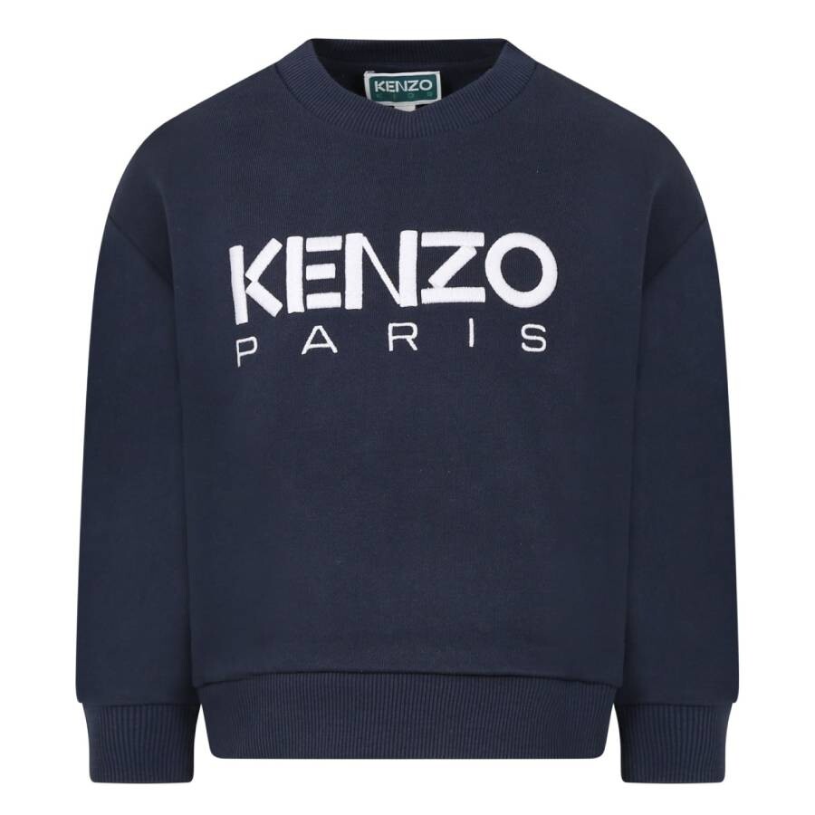 Kids Logo Embroidered Crewneck Sweatshirt