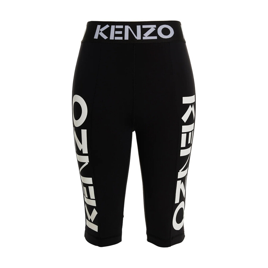 Kenzo Ladies Black Cycling Shorts, Size X-Small FD52PA7044SN