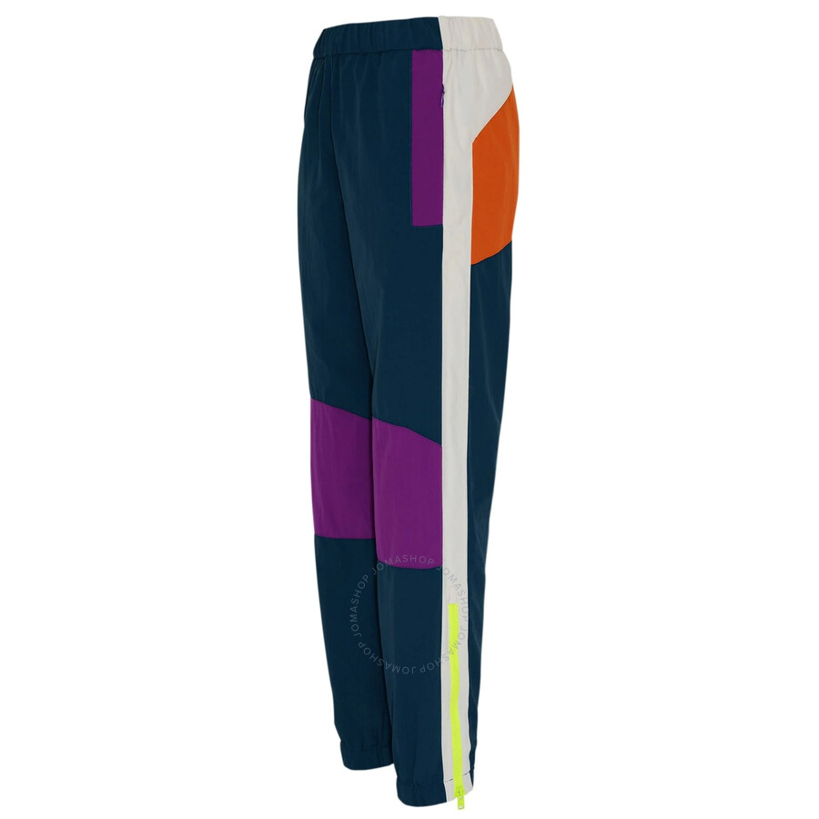 Kenzo Ladies Colorblock Sport Tracksuit Nylon Trousers In Ink