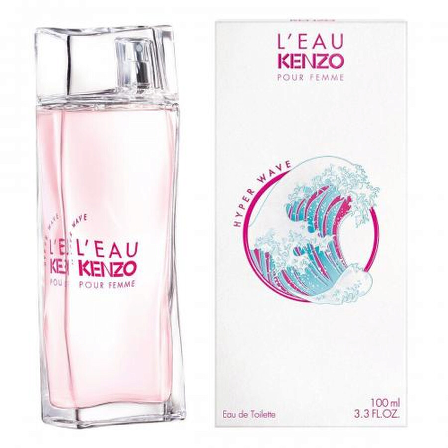 Shop Kenzo Ladies L'eau Hyper Wave Edt Spray 3.4 oz Fragrances 3274872407206 In Orange / Pink / Wave