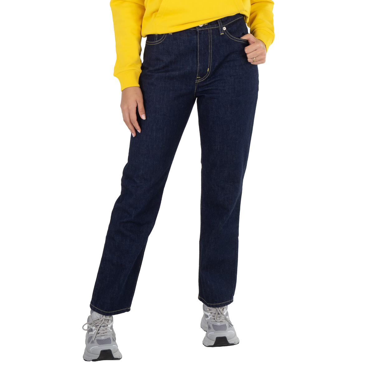 Kenzo Ladies Rinse Blue Denim Asagao Straight Jeans, Waist Size 28 ...