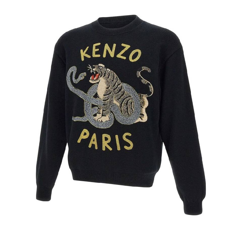 Logo Embroidered Sweater, Size Medium