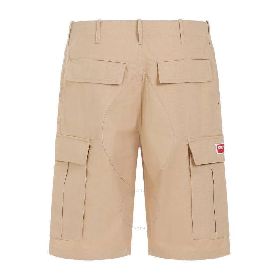 Kenzo Cargo Workwear Shorts Floral Graphic In Pink