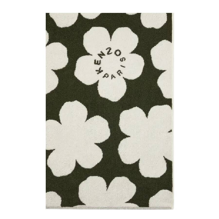 Kenzo Logo-print Beach Towel In Beige