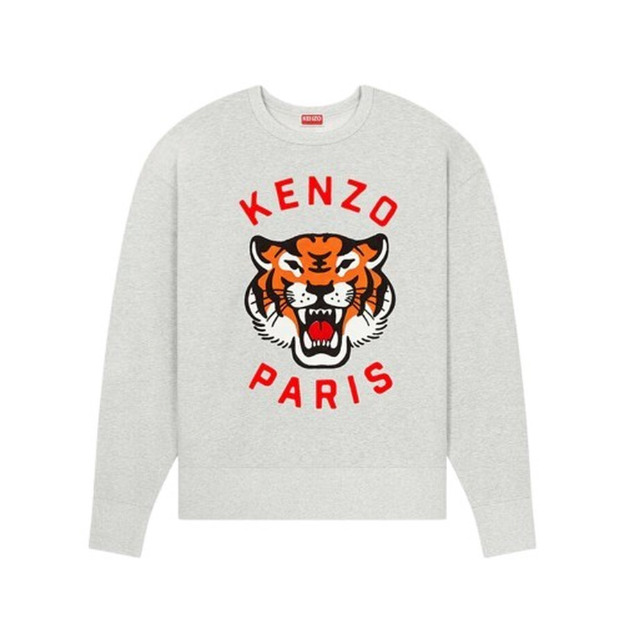 Lucky Tiger Embroidered Oversized Sweatshirt