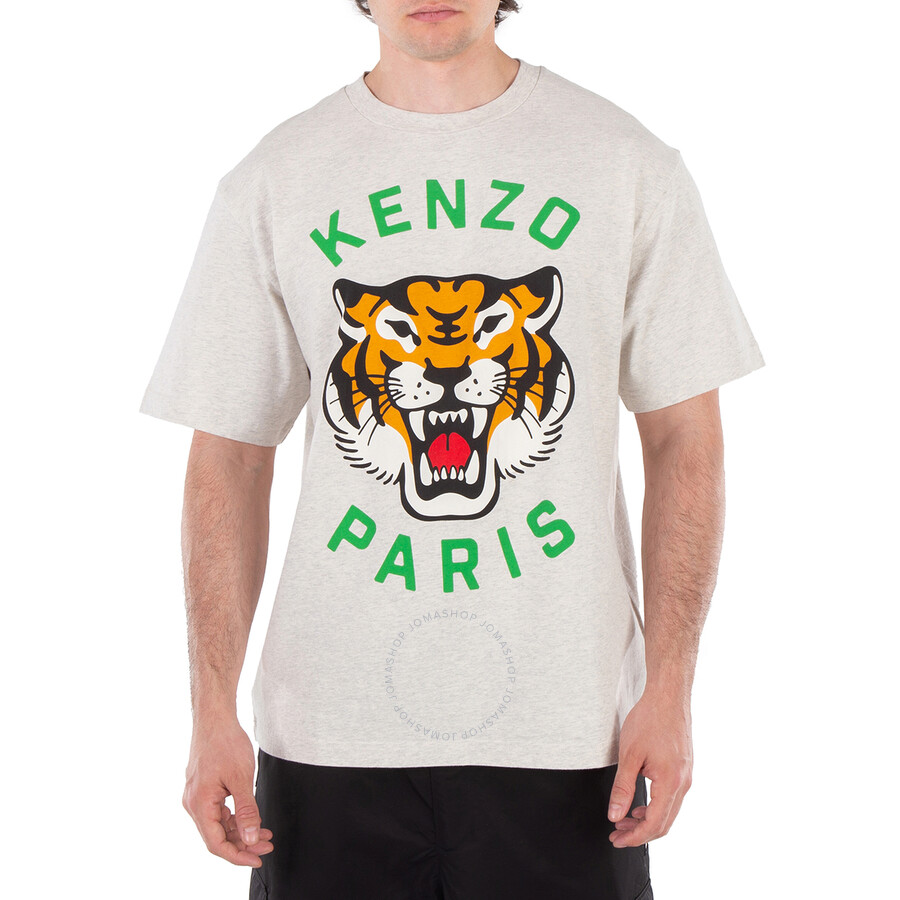 KENZO Tシャツ Lucky Tiger 半袖 コットン ロゴ FE68TS0094SG Kenzo Lucky Tiger Short Sleeve T-Shirt, Size Large