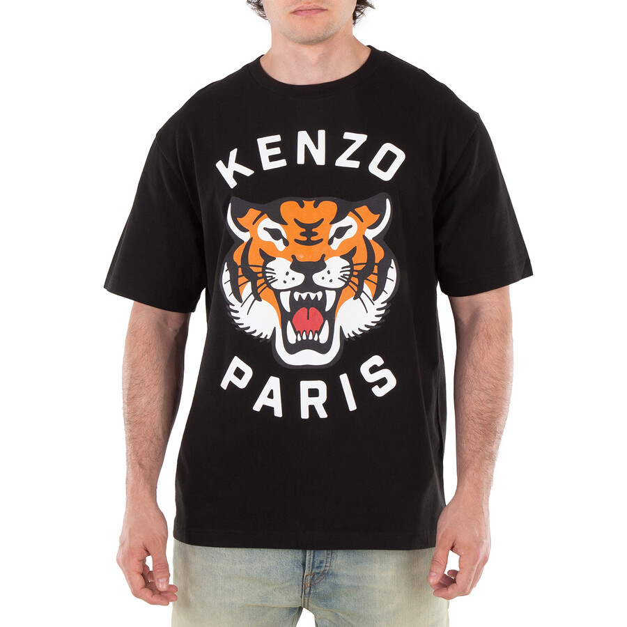 KENZO Tシャツ Lucky Tiger 半袖 コットン ロゴ FE68TS0094SG KENZO(ケンゾー) Lucky TigerプリントTシャツFE68TS0094SG