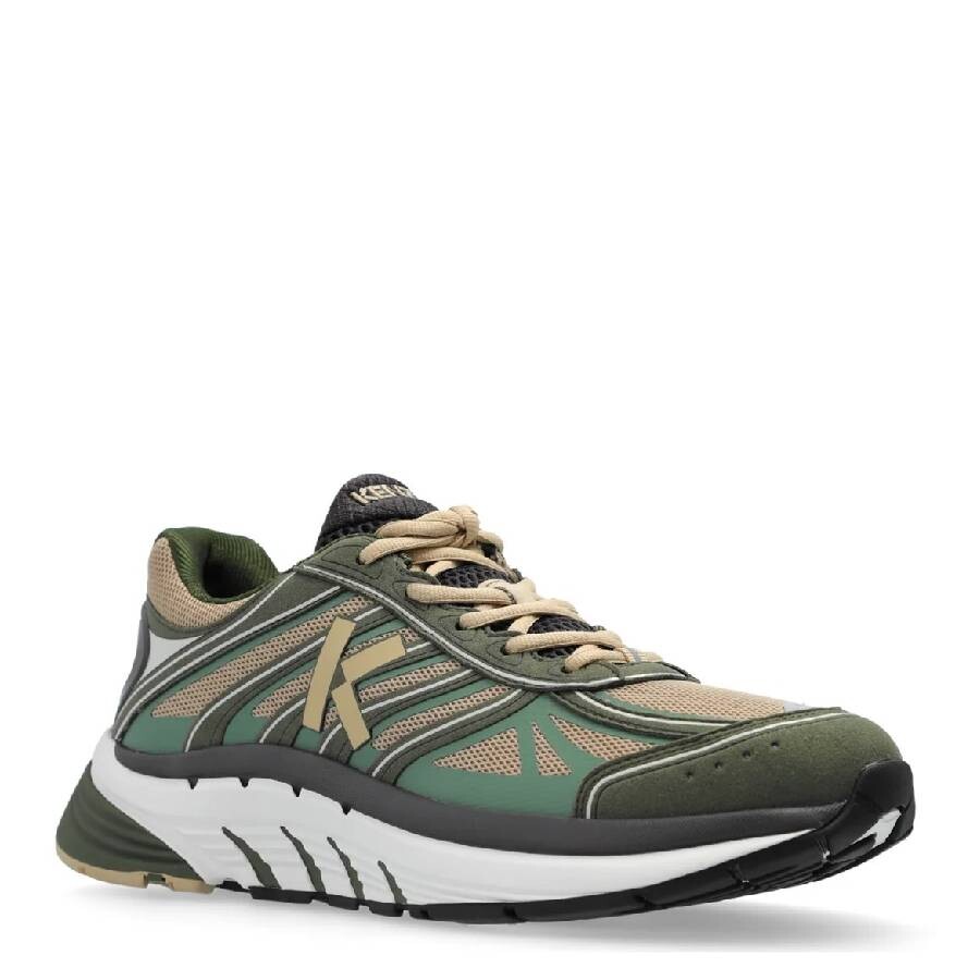 Kenzo Low Top Sneakers With Chunky Rubber Sole In Beige