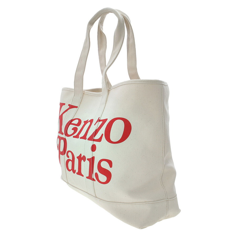 Kenzo Logo Crossbody Tote Bag In Beige