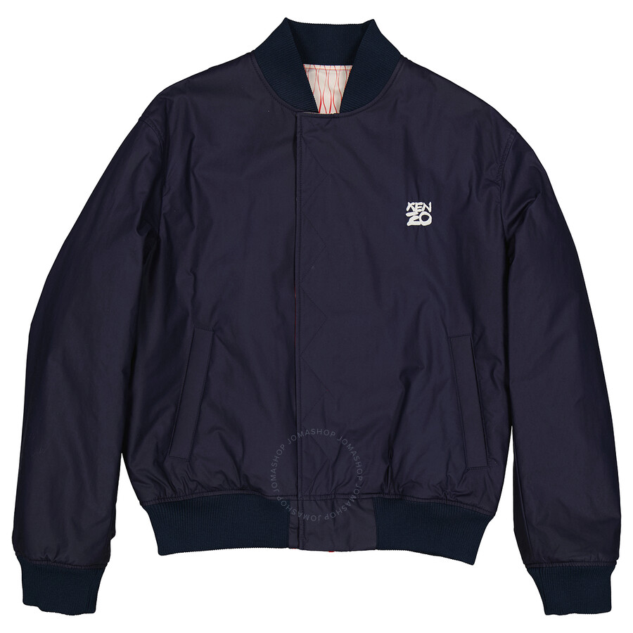 Kenzo Reversible Fishnet-print Bomber Jacket Kenzo Reversible Fishnet-print Bomber Jacket