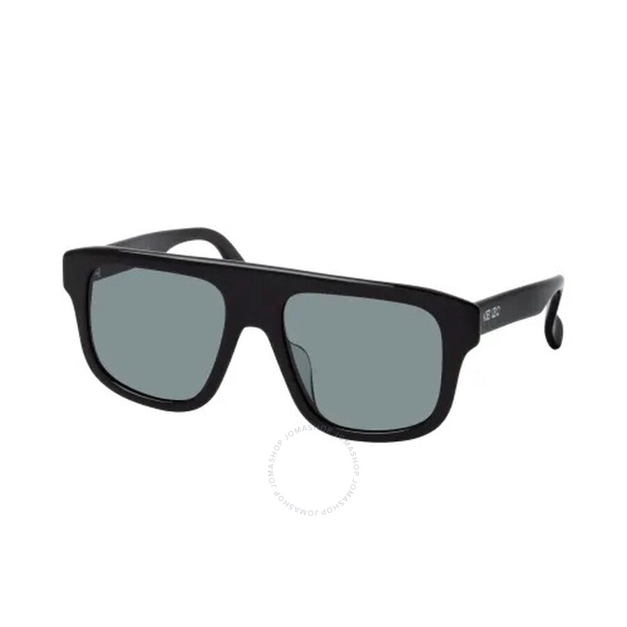 Kenzo Smoke Square Unisex Sunglasses Kz40155u 01a 54
