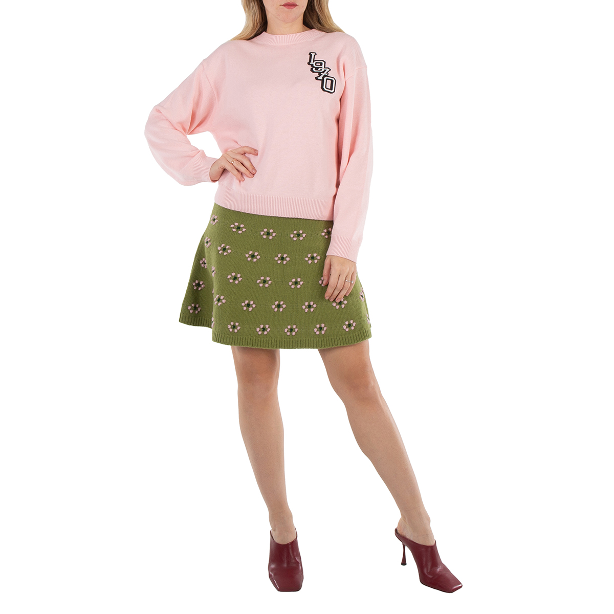 Kenzo Varsity Tiger Long Sleeve Embroidered Jumper, Size Large