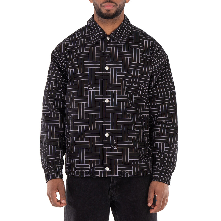 Weave Print Long Sleeve Jacket