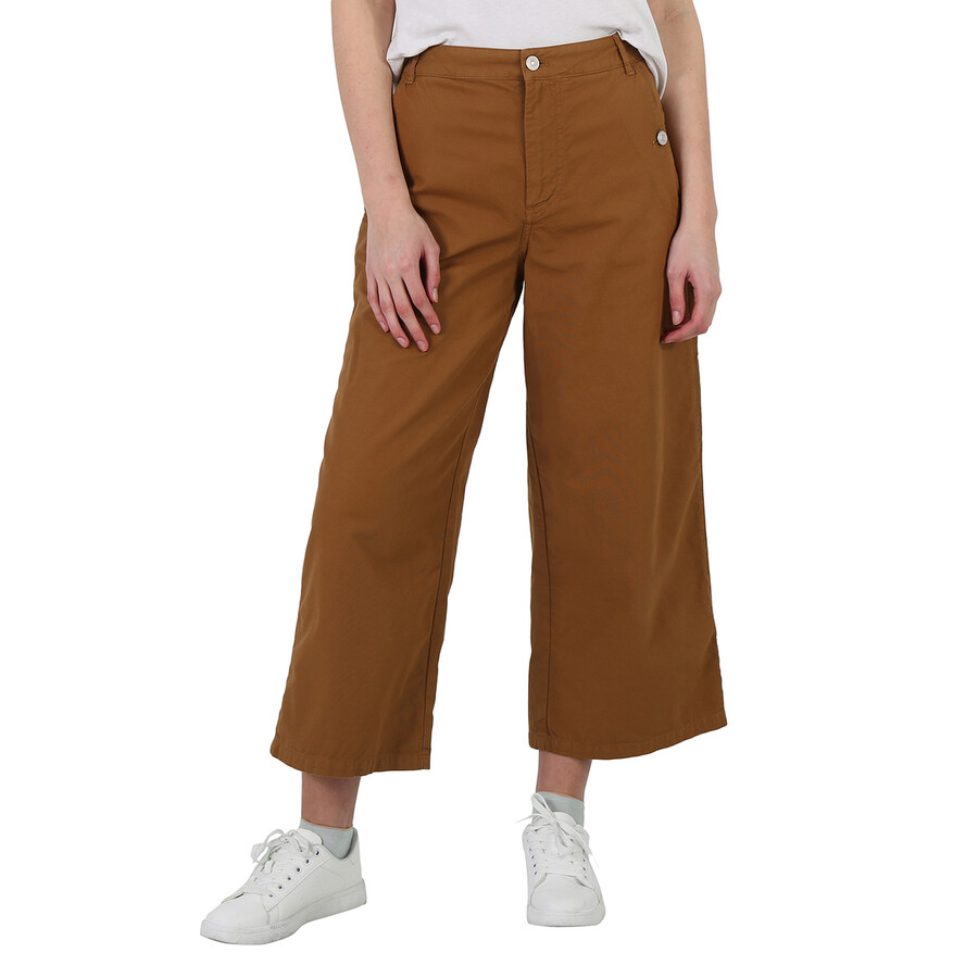 Shop Kenzo Wide Leg Cropped Pants