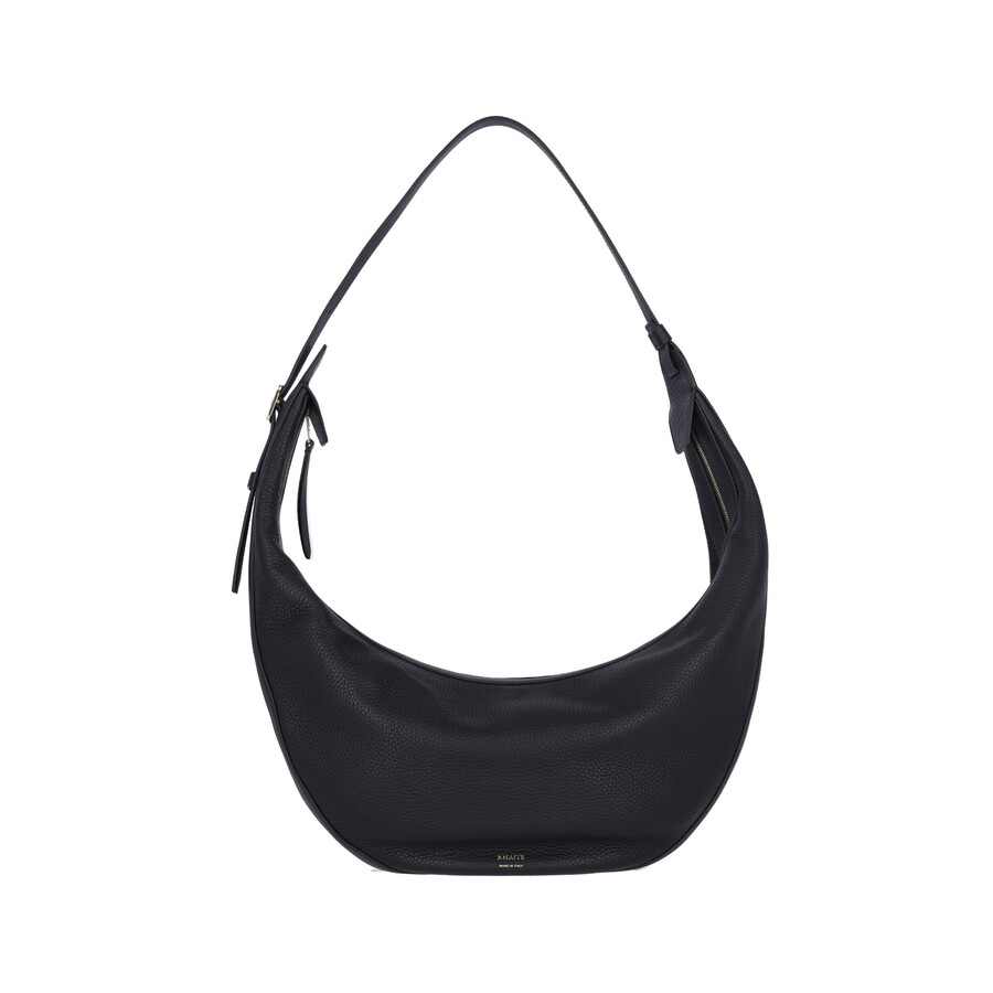 Khaite Augustina Hobo Shoulder Bag In Black