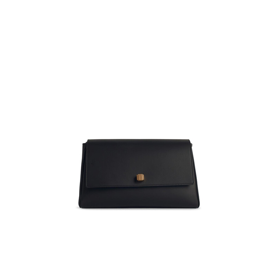 Khaite Cate Black Leather Crossbody Bag