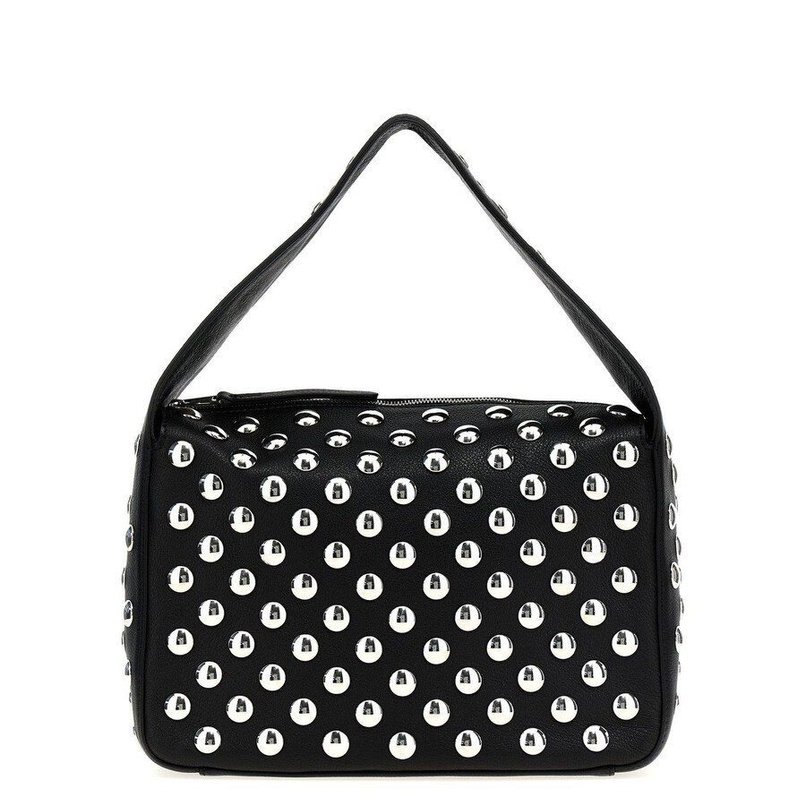 Khaite Elena Stud Embellished Shoulder Bag In Black