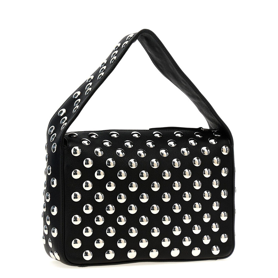 Khaite Elena Stud Embellished Shoulder Bag In Black