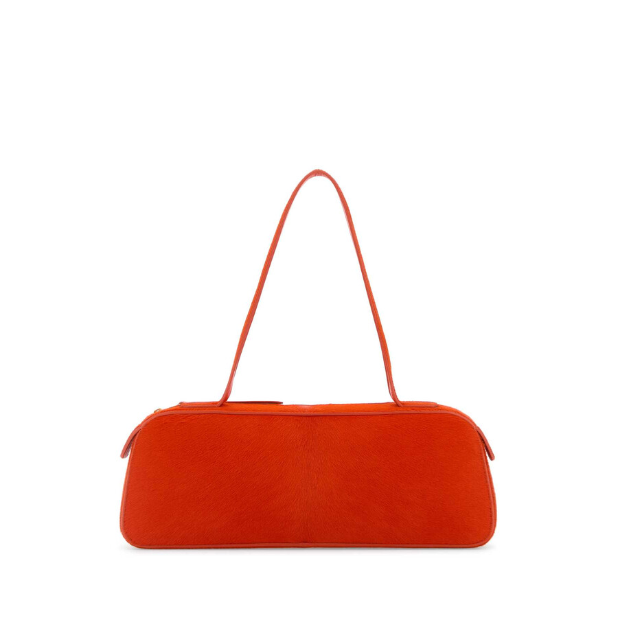 Khaite Orange Calf Hair Simona Shoulder Bag