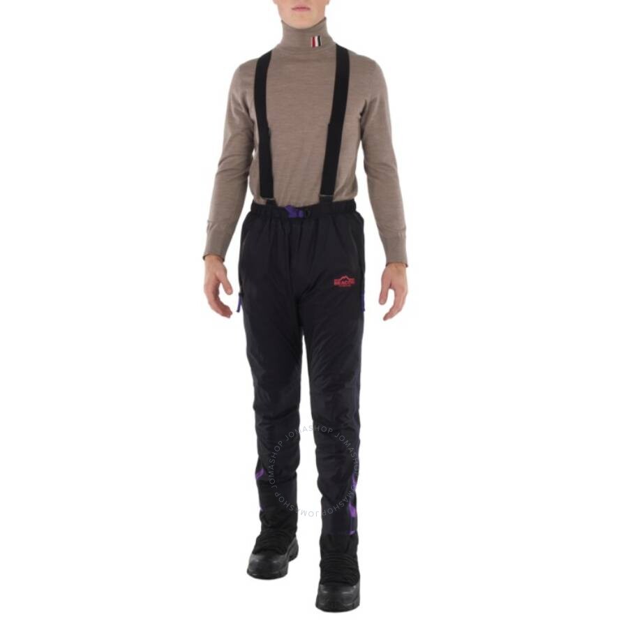 Kolor Beacon Black Logo Print Trouser With Suspenders In Black