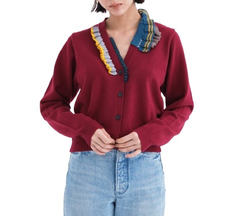 2060044 Bordeaux Knitted Cardigan