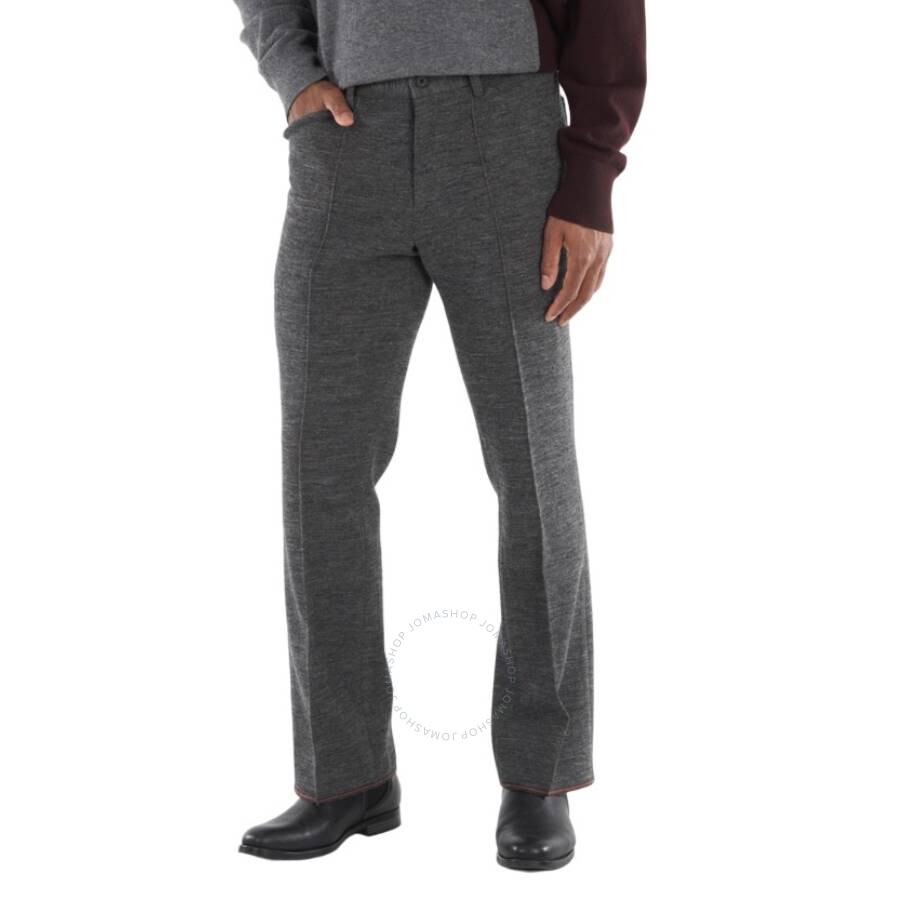 Kolor Men's Charcoal Gray Tailored Straight Leg Trousers In Grey