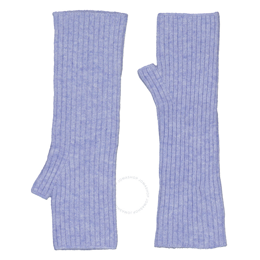 Kujten Blue Cashmere Mittens In Blue