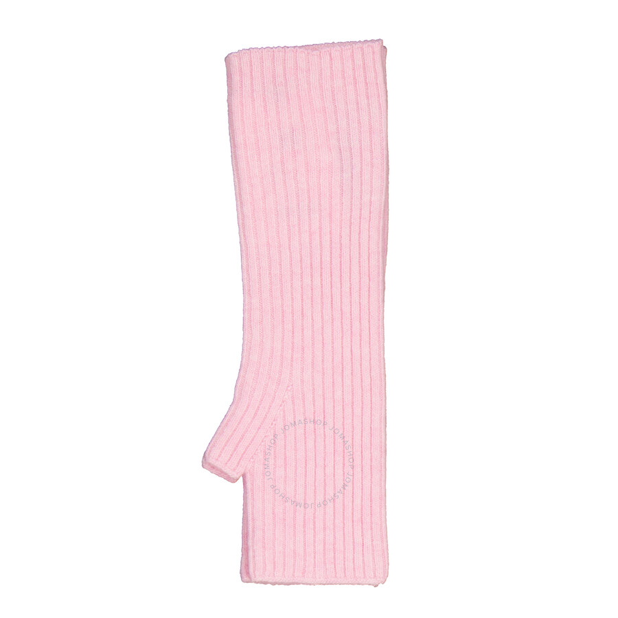Kujten Fingerless Cashmere Mittens In Pink