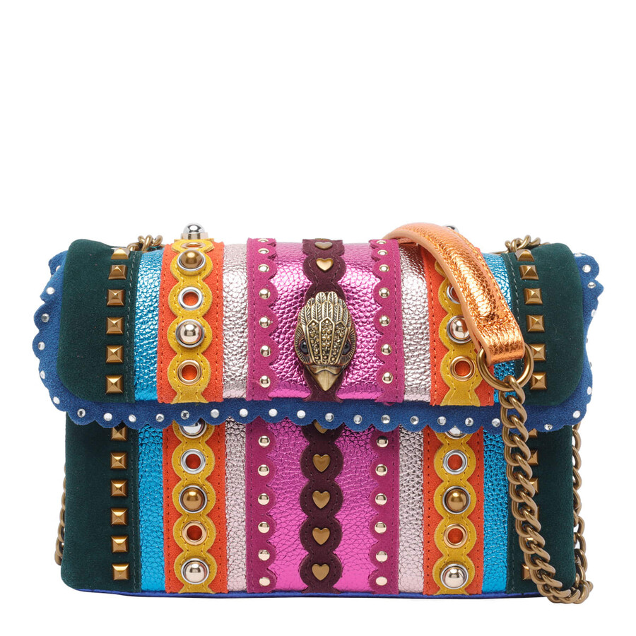 Kurt Geiger Kensington Studs Multicolored Crossbody Bag In Multi
